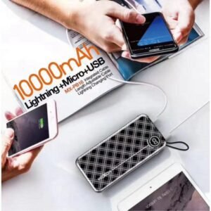 خازن باور بنك موكسوم 10000mAh مع وصلة