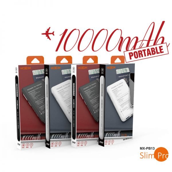 باور بنك موكسوم 10000mAh منفذين شحن باور بنك موكسوم 10000mAh منفذين شحن
