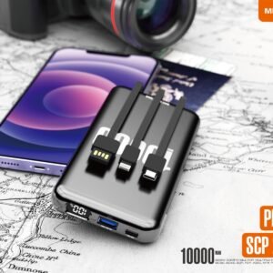 خازن باور بنك موكسوم 10000mAh LCD