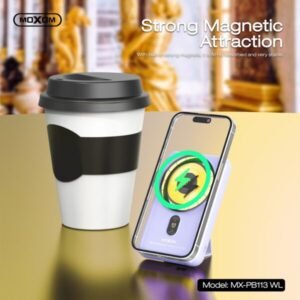 باور بنك لاسلكي مغناطيسي 10000mAh MOXOM