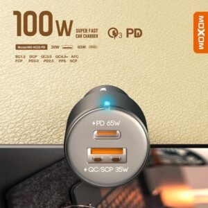 شاحن سيارة موكسوم سوبر فاست 100W