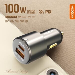 شاحن سيارة موكسوم سوبر فاست 100W