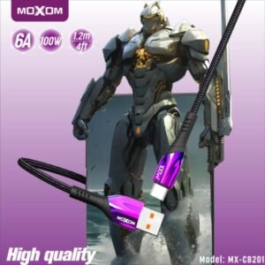 وصلة شحن بيانات موكسوم 100W تايب سي