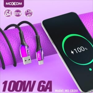 وصلة شحن بيانات موكسوم 100W تايب سي