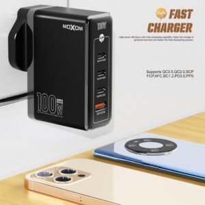 شاحن موكسوم 100W GaN 4 منافذ
