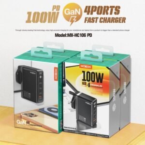 شاحن موكسوم 100W GaN 4 منافذ