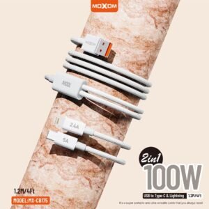 موكسوم وصلة شحن 2 في 1 100W