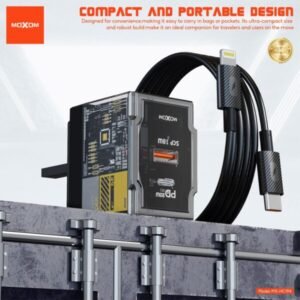 شاحن موكسوم 20W سوبر فاست PD+USB
