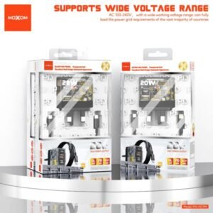 شاحن موكسوم 20W سوبر فاست PD+USB
