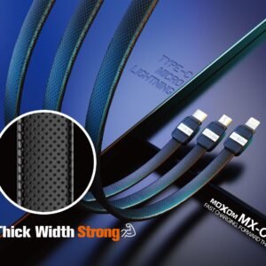 كابل موكسوم معدني شحن وبيانات 2.4A