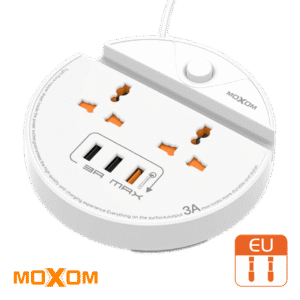 موزع كهرباء وشاحن سريع 3 منافذ