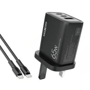 شاحن سوبر فاست 3 منافذ MOXOM MX-HC157