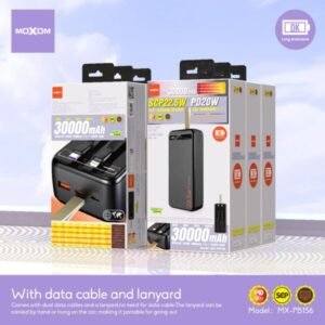 باور بنك موكسوم 30000mAh مع LCD