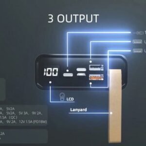خازن باور بنك 30000mAh موكسوم QC3.0