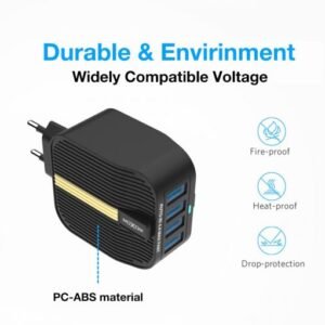 شاحن موكسوم 4 منافذ شحن سريع