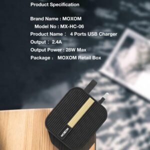 شاحن موكسوم 4 منافذ شحن سريع