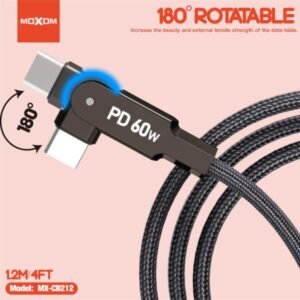وصلة شحن بيانات 60W تايب سي MOXOM