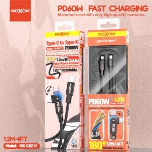 وصلة شحن بيانات 60W تايب سي MOXOM