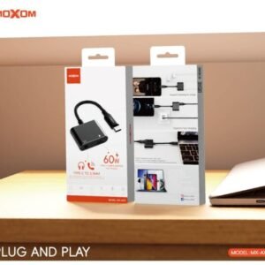 محول موكسوم 60W Type-C إلى 3.5mm