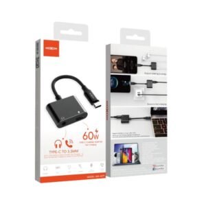 محول موكسوم 60W Type-C إلى 3.5mm