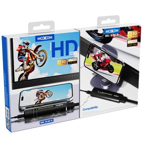 موكسوم AX61 استقبال عرض HD لاسلكي موكسوم AX61 استقبال عرض HD لاسلكي