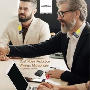 مايك لاسلكي مزدوج AX65 بتقنية الغاء الضجيج