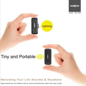 مايك لاسلكي مزدوج AX65 بتقنية الغاء الضجيج