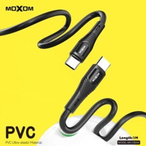 وصلة شحن/بيانات CB244 موكسوم 60W PD (تايب سي) كابل PVC شحن فائق السرعة MOXOM MX-CB244 PD60W Fast Data Cable