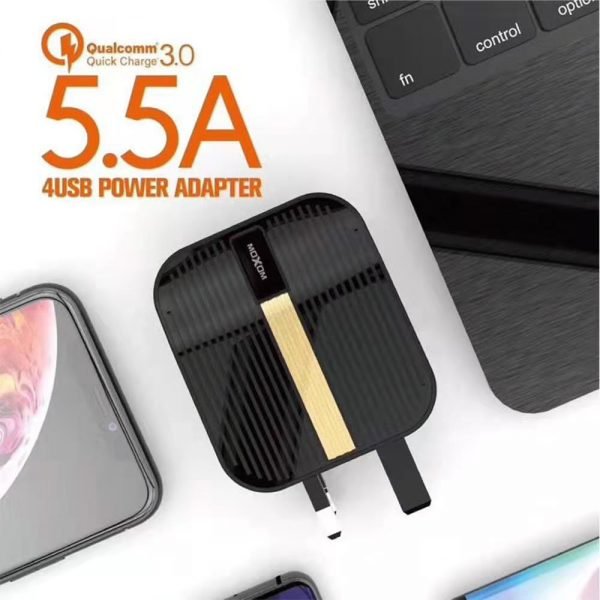 شاحن HC08 موكسوم 35W متعدد المنافذ شاحن HC08 موكسوم 35W متعدد المنافذ