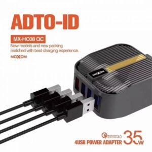 شاحن HC08 موكسوم 35W متعدد المنافذ