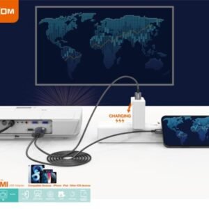 كابل HDMI مع شحن لموبايل آيفون