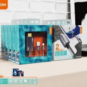 كابل HDMI مع شحن لموبايل آيفون