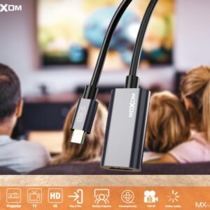 كابل HDMI 4K تايب سي 25سم موكسوم