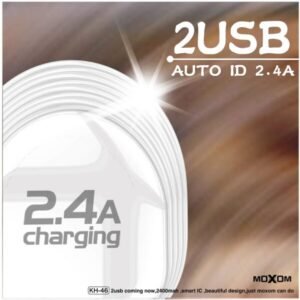 شاحن KH-46 موكسوم سريع منفذين USB