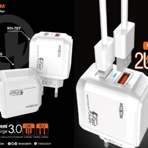شاحن موكسوم KH-70Y QC3.0 سريع