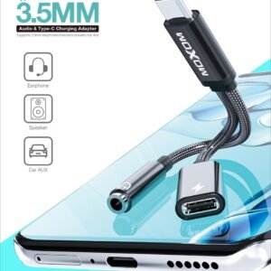 محول تايب سي MOXOM شحن وسماعة