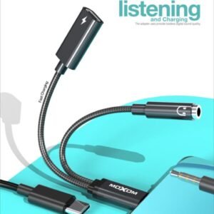 محول تايب سي MOXOM شحن وسماعة