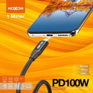 كابل شحن وبيانات MOXOM 4K Type-C 1م