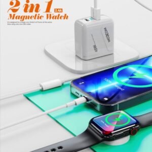 شاحن ايفون وساعة ذكية مغناطيسي MOXOM