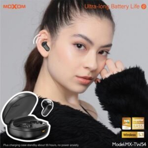سماعات ايربود لاسلكية MOXOM شفاف