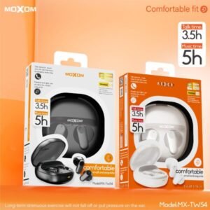 سماعات ايربود لاسلكية MOXOM شفاف