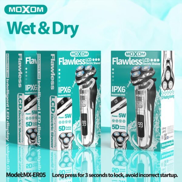 مكينة حلاقة كهربائية مضادة للماء MOXOM مكينة حلاقة كهربائية مضادة للماء MOXOM