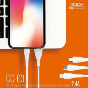 موصل شحن وبيانات MOXOM CC-63 2.4A