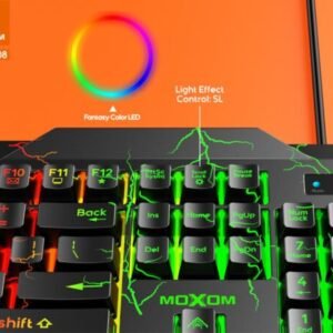 كيبورد ألعاب MOXOM KB08 مع إضاءة LED