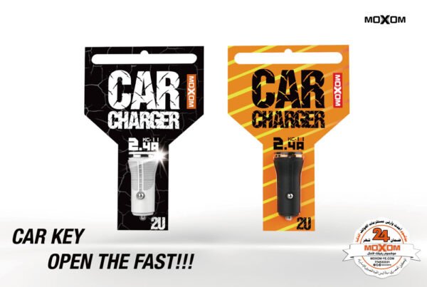 شاحن سيارة MOXOM KC-11 سريع ثنائي 2.4A شاحن سيارة MOXOM KC-11 سريع ثنائي 2.4A