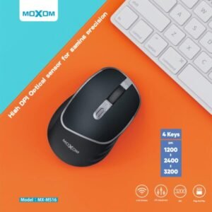 ماوس ليزر لاسلكي MOXOM MS16 للألعاب