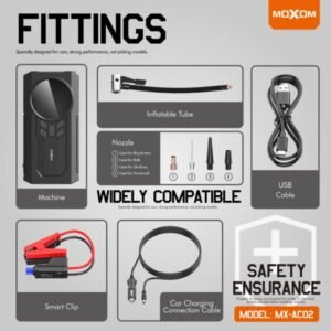 مضخة هواء وباور بنك MOXOM MX-AC02