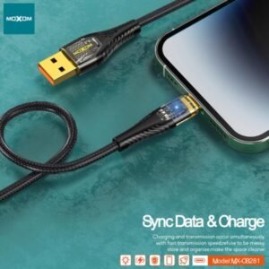كابل شحن بيانات MOXOM MX-CB281 شفاف