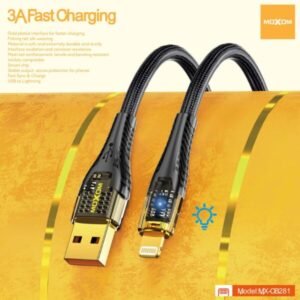 كابل شحن بيانات MOXOM MX-CB281 شفاف