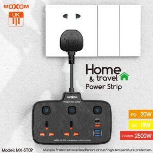 توصيلة كهرباء وشحن MOXOM ST09 20W